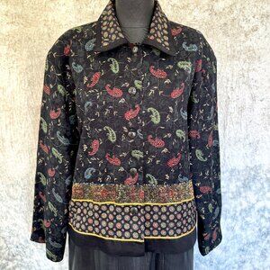 Vintage Don't Mess with Texas Paisley Blazer Small